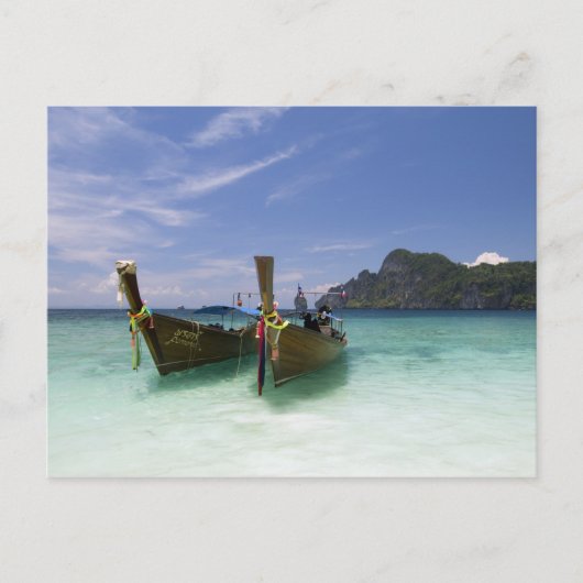 Thailand, Phi Phi Don-eiland, Yong Kasem-strand, Briefkaart (Voorkant)