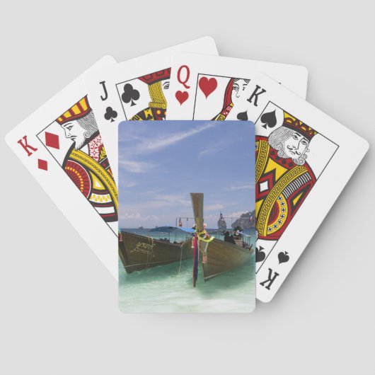 Thailand, Phi Phi Don-eiland, Yong Kasem-strand, Pokerkaarten (Achterkant)