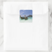 Thailand, Phi Phi Don-eiland, Yong Kasem-strand, Vierkante Sticker (Tas)