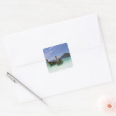 Thailand, Phi Phi Don-eiland, Yong Kasem-strand, Vierkante Sticker (Envelop)