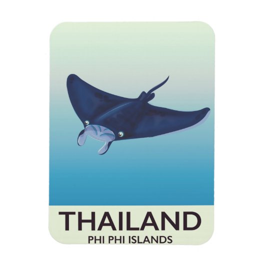 Thailand Phi Phi-eilanden Reisposter Magneet (Verticaal)