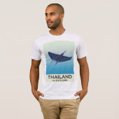 Thailand Phi Phi-eilanden Reisposter T-shirt (Voorkant volledig)