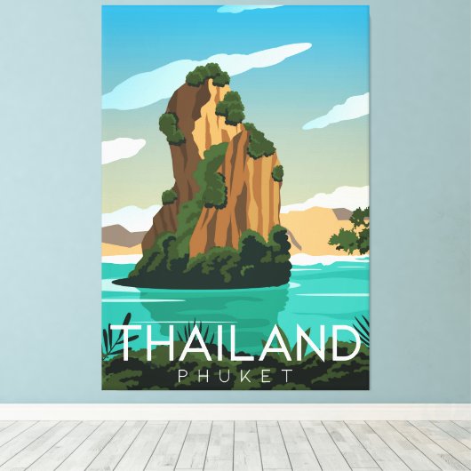 Thailand Phuket Canvas Afdruk (Insitu (Houten vloer))