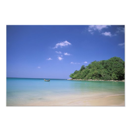 Thailand, Phuket-eiland. Strand. Foto Afdruk (Voorkant)