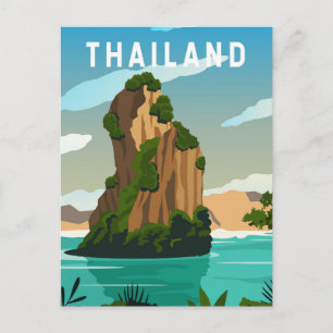 Thailand Phuket Retro Briefkaart
