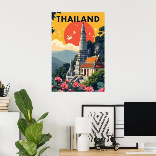 Thailand Poster (Thuiskantoor)