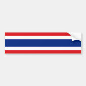 Thailand Red White Bumpersticker (Voorkant)