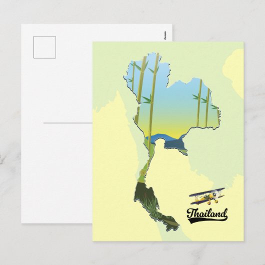 Thailand Reisgids kaart (Voorkant / Achterkant)