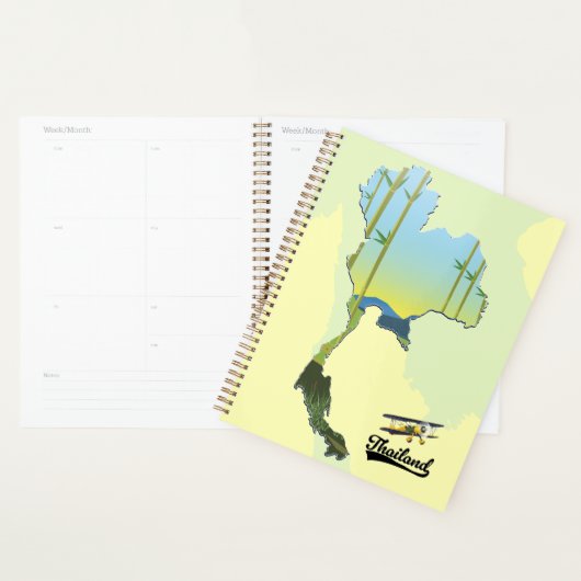 Thailand Reisgids kaart Planner (Display)