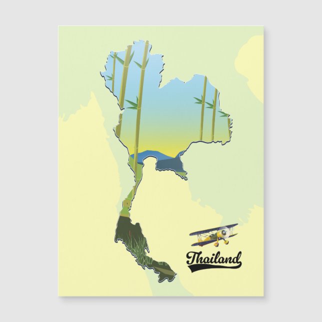 Thailand Reisplattegrond (Voorkant)