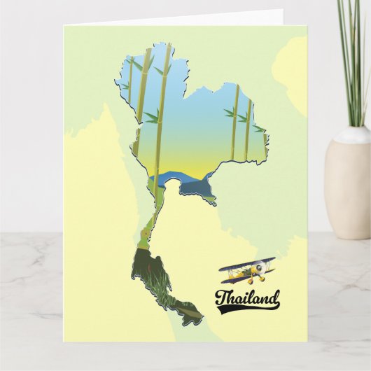 Thailand Reisplattegrond Kaart (Voorkant)