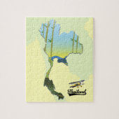 Thailand Reisplattegrond Legpuzzel (Verticaal)