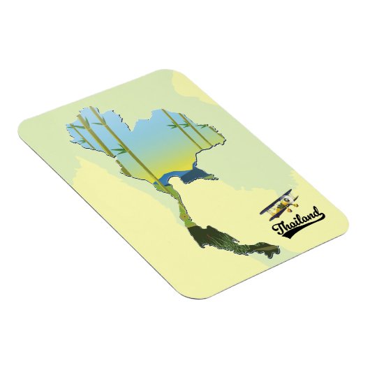 Thailand Reisplattegrond Magneet (Rechterzijde)