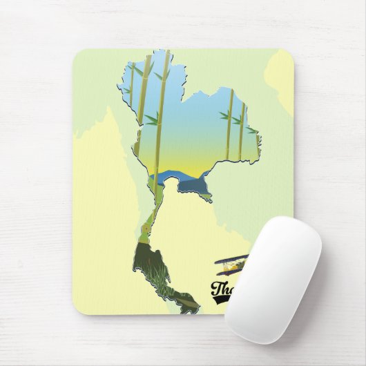 Thailand Reisplattegrond Muismat (Met muis)