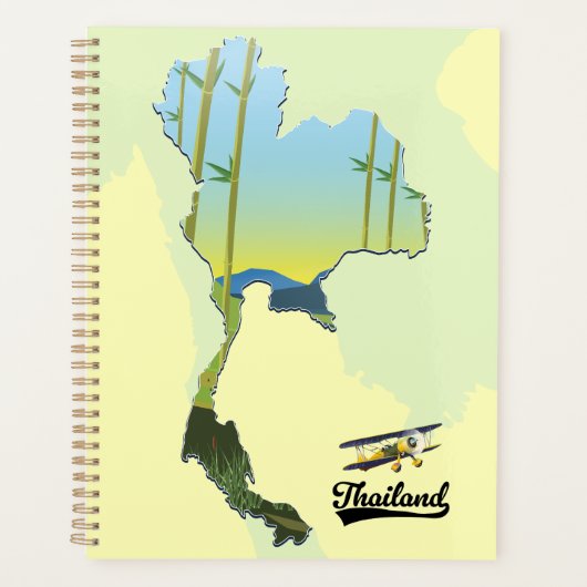 Thailand Reisplattegrond Planner (Voorkant)