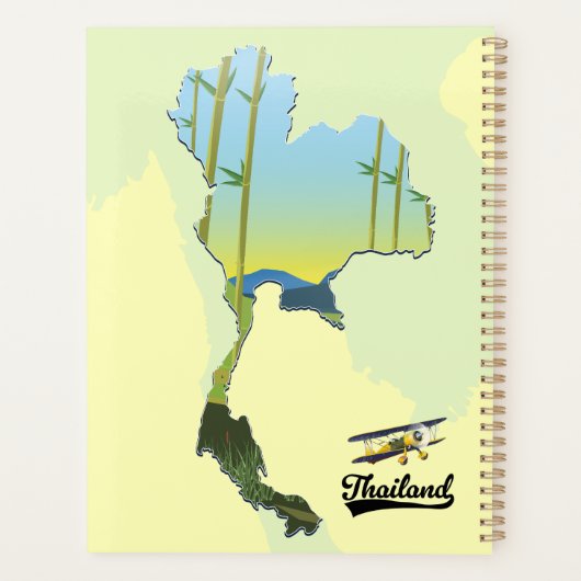 Thailand Reisplattegrond Planner (Achterkant)