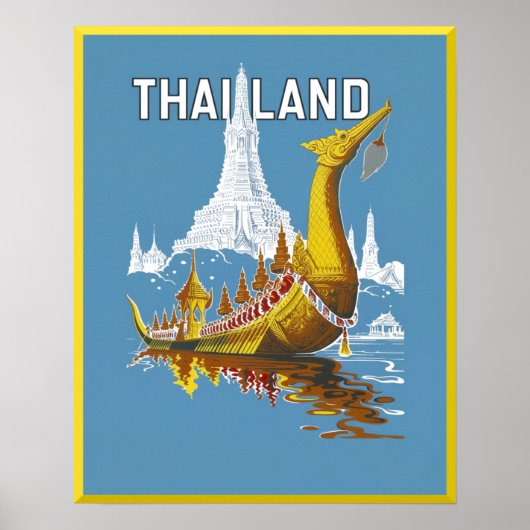 Thailand reisposter poster (Voorkant)