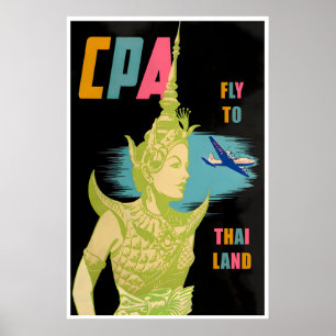 Thailand Reisposter Thaise Kunstprint Thaise Cadea Poster