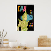 Thailand Reisposter Thaise Kunstprint Thaise Cadea Poster (Keuken)