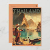  Thailand reizen oude man geschenken Briefkaart (Voorkant / Achterkant)