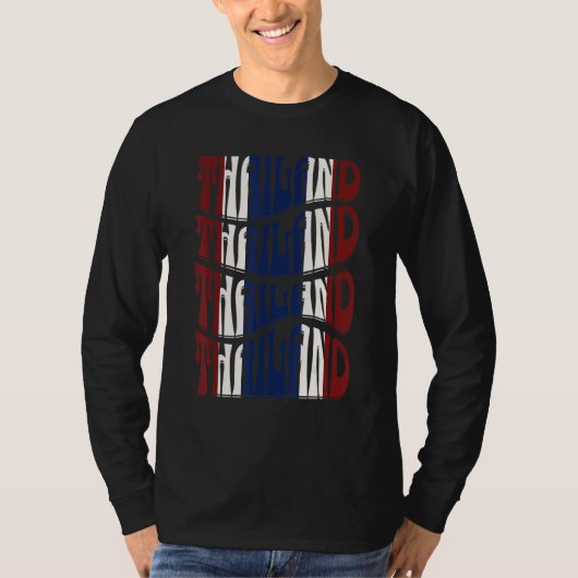 Thailand Retro Ontwerp T-shirt (Voorkant)