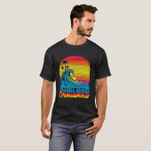 Thailand Retro Throwback Surf & Thai Beach Souveni T-shirt (Voorkant volledig)