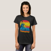 Thailand Retro Throwback Surf & Thai Beach Souveni T-shirt (Voorkant volledig)