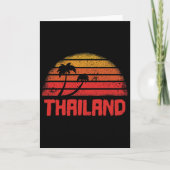 Thailand Retro Vintage 70s Throwback Kaart (Voorkant)