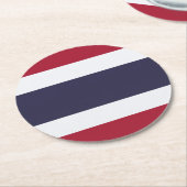 Thailand Ronde Kartonnen Onderzetter (Gebogen)