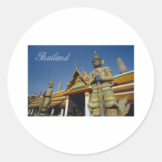 Thailand Ronde Sticker (Voorkant)