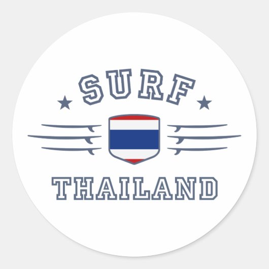 Thailand Ronde Sticker (Voorkant)