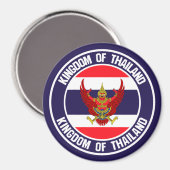 Thailand Round Embleem Magneet (Voorkant / Achterkant)