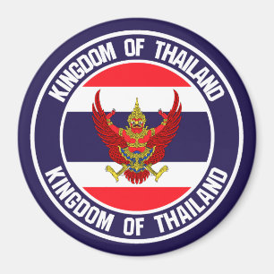 Thailand Round Embleem Magneet