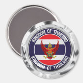 Thailand Round Embleem Magneet (Voorkant / Achterkant)