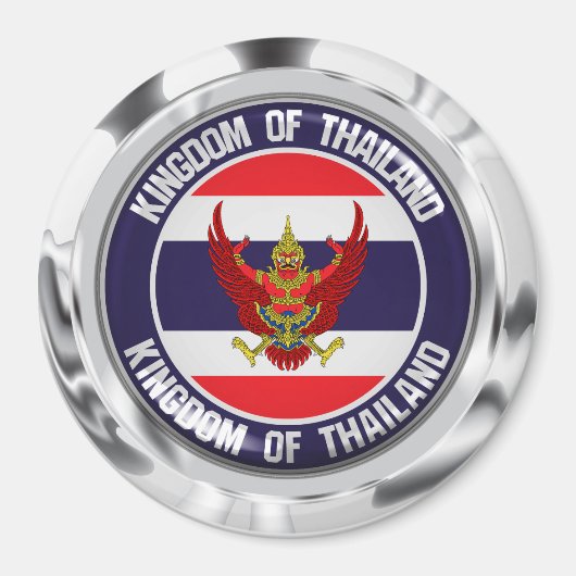 Thailand Round Embleem Magneet (Voorkant)