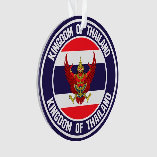 Thailand Round Embleem Ornament (voorkant)