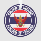 Thailand Round Embleem Ornament (achterkant)