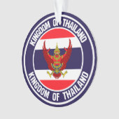 Thailand Round Embleem Ornament (voorkant)