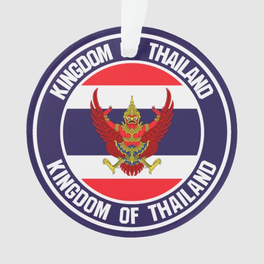 Thailand Round Embleem Ornament (voorkant)