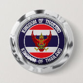 Thailand Round Embleem Ronde Button 7,6 Cm (Voorkant)
