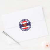 Thailand Round Embleem Ronde Sticker (Envelop)