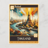 Thailand |  schilderij briefkaart (Voorkant)