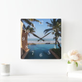 Thailand Spa Clock Vierkante Klok (Huis)