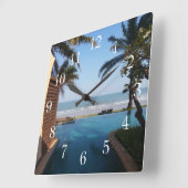 Thailand Spa Clock Vierkante Klok (Hoek)