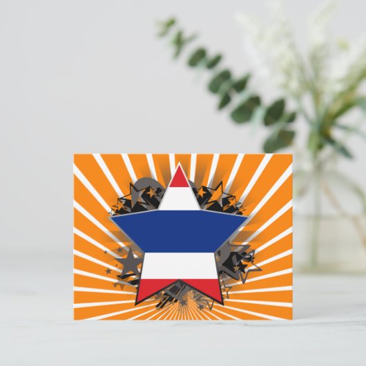 Thailand Star Briefkaart (Staand voorkant)