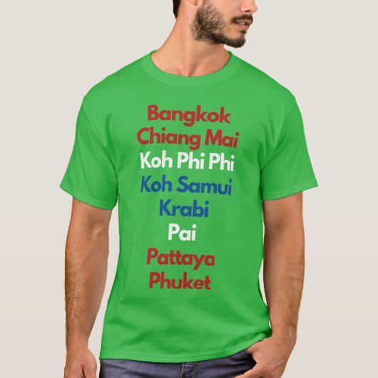Thailand Steden vriend T-shirt (Voorkant)