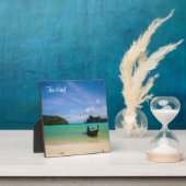 Thailand strandfoto met vissersboot fotoplaat (Insitu)