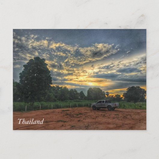 Thailand Sunset Briefkaart (Voorkant)
