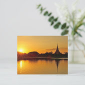 Thailand - sunset in Khon Kaen Briefkaart (Staand voorkant)