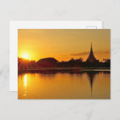 Thailand - sunset in Khon Kaen Briefkaart (Voorkant / Achterkant)